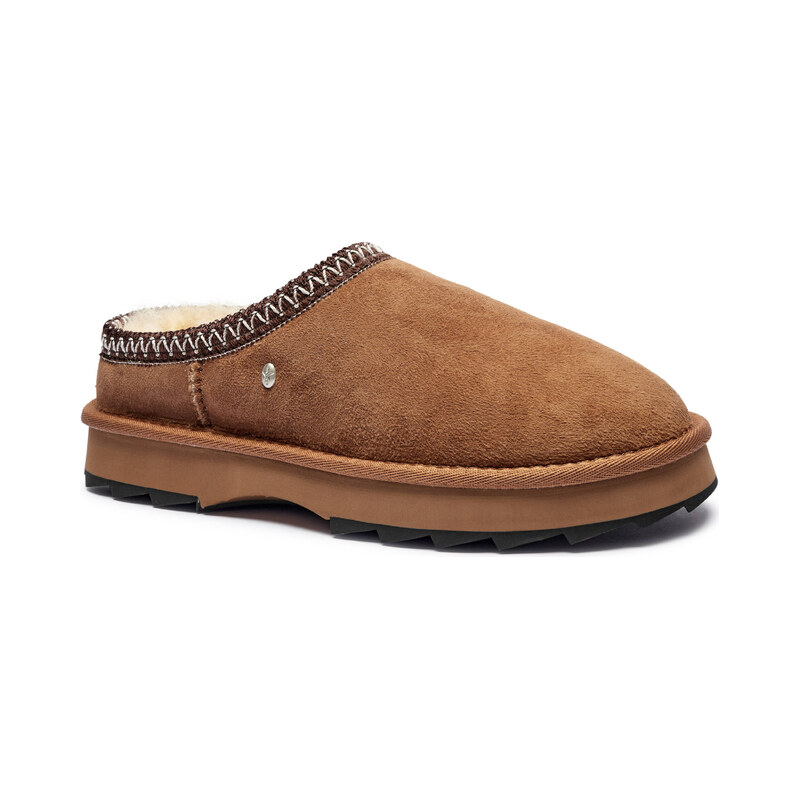 EMU Australia Kožené pantofle typu mules Sharky Scuff | s příměsí vlny 103522288