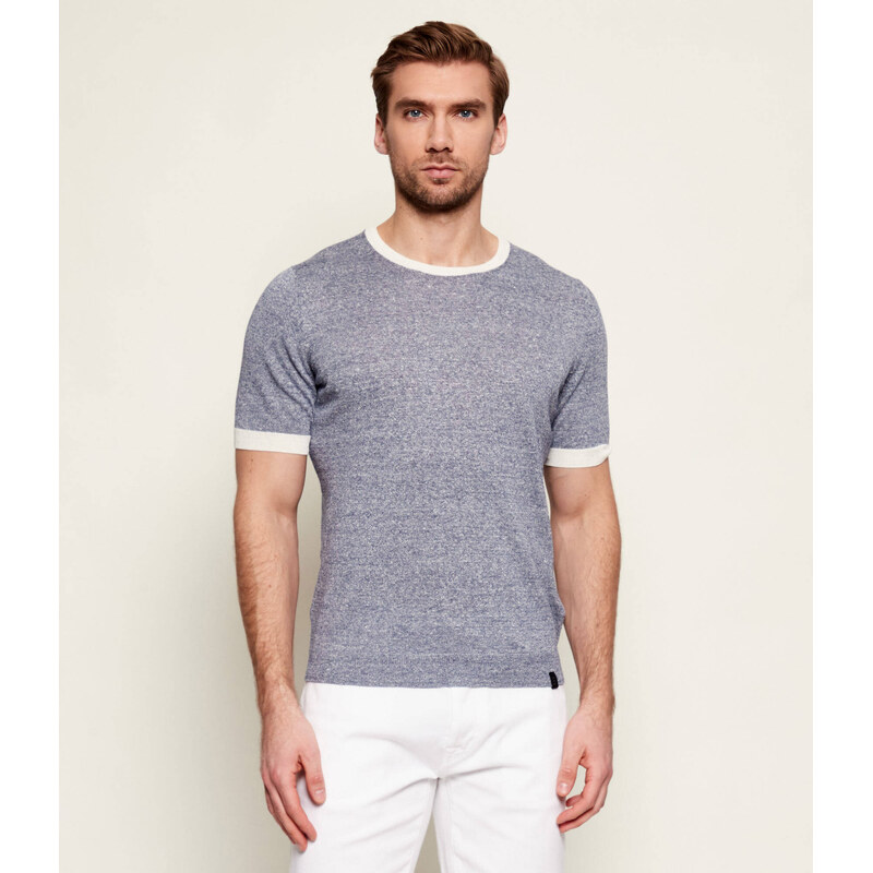 Fay Lněný tričko | Slim Fit