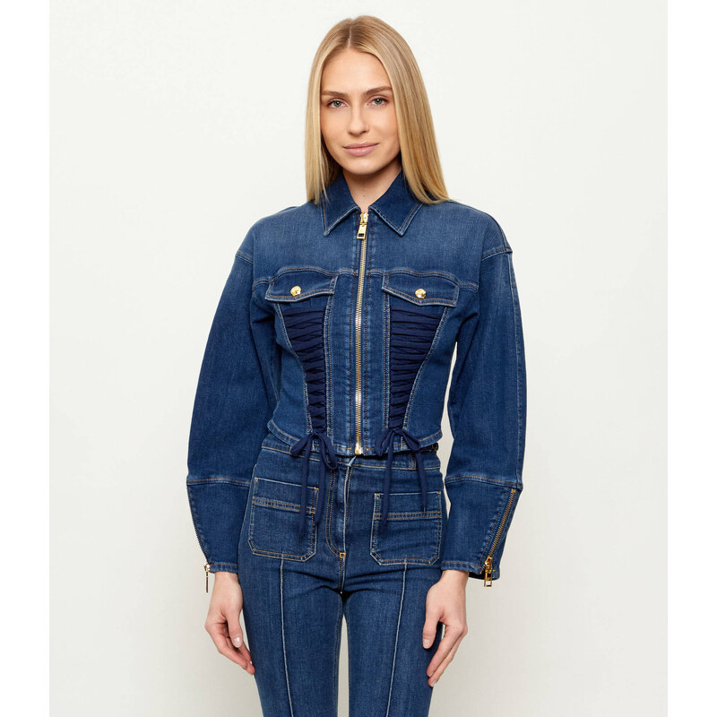 Elisabetta Franchi Džínová bunda | Slim Fit 112385851