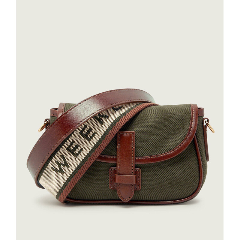 Weekend MaxMara Crossbody kabelka WKAVIK s přídavkem kůže