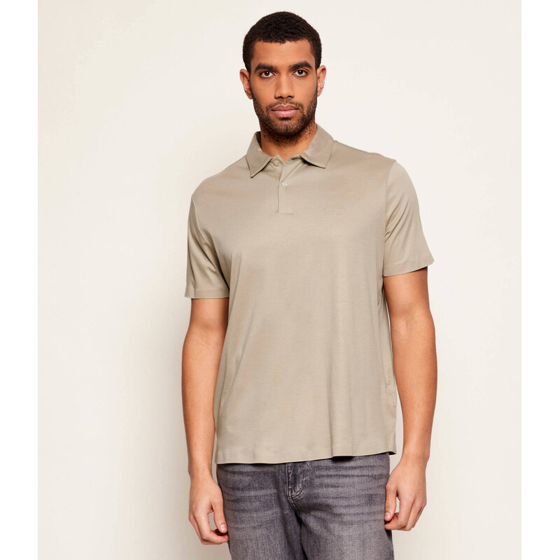 GUESS Polokošile | regular fit |s příměsí hedvábí