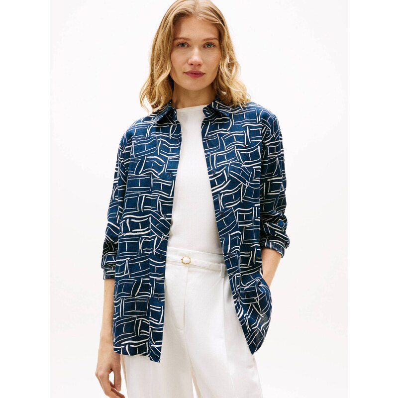 Tommy Hilfiger Lněná košile | Relaxed fit