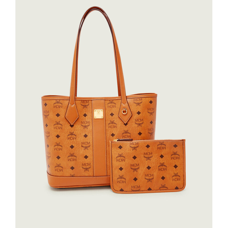 MCM Kožená kabelka shopper + váček LIZ 112248839