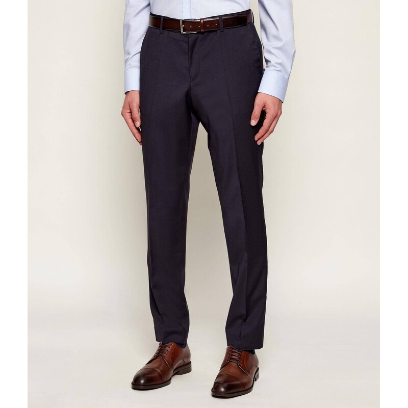 BOSS BLACK Vlněné kalhoty H-Genius-MM-251 | Slim Fit