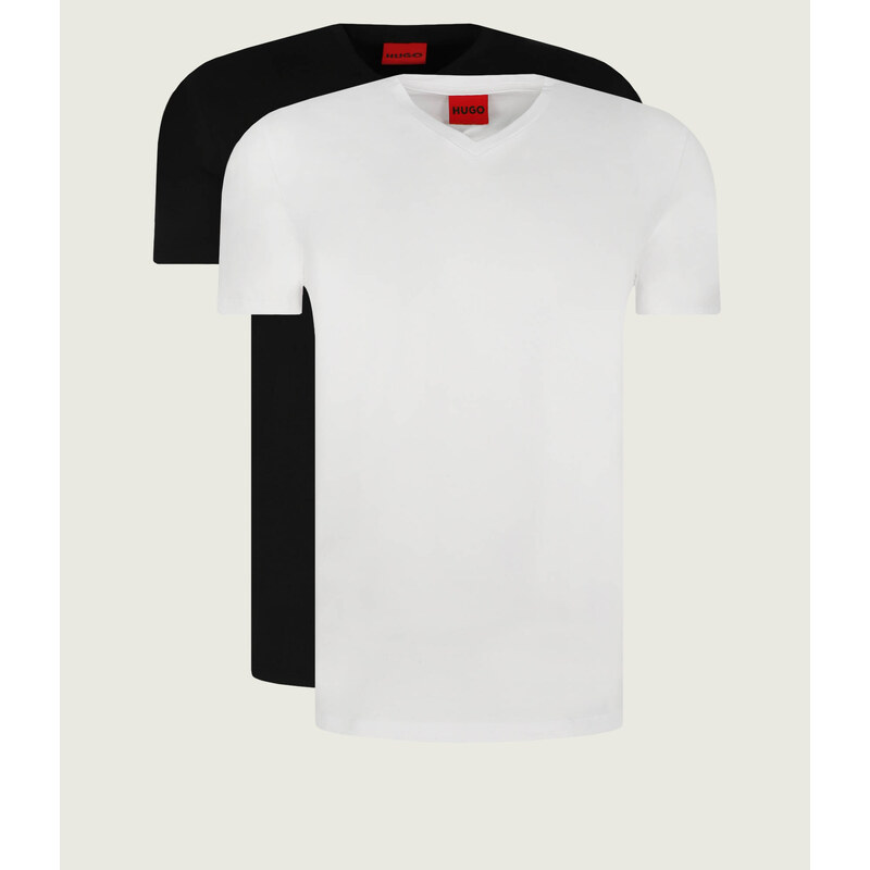 HUGO Tričko 2-pack Hugo-V | Slim Fit