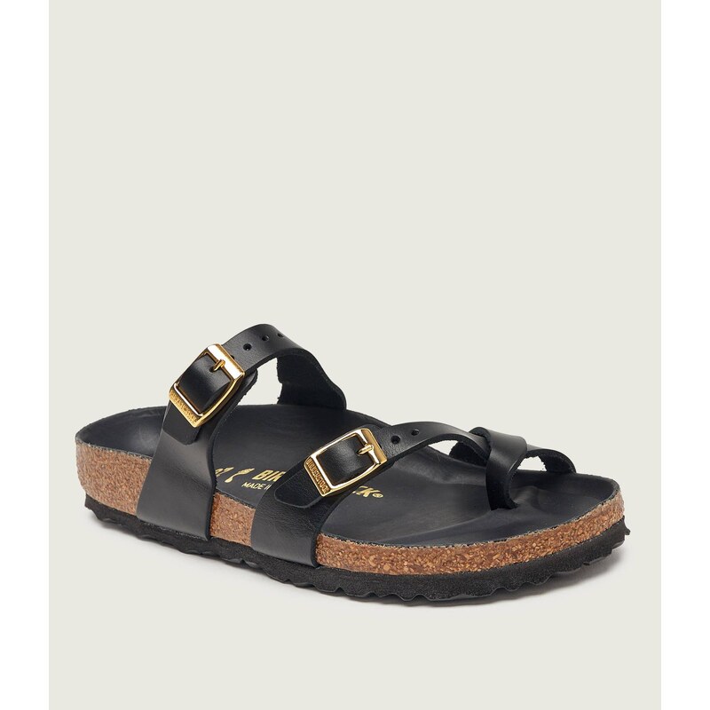 Birkenstock Kožené pantofle Mayari | narrow fit