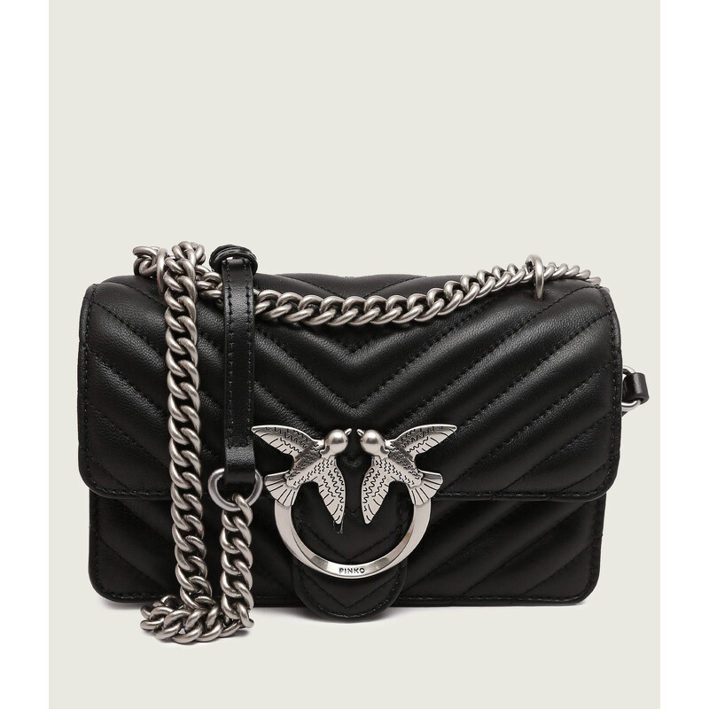 Pinko Kůžoná kabelka na rameno Love One Mini Crossbody 76408233