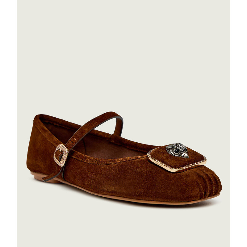 Kurt Geiger Baleríny 225-PIMLICO | semiš 111289430
