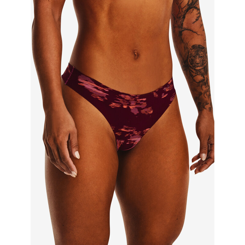 Dámská tanga Under Armour 3Pack Print-PNK 115644954