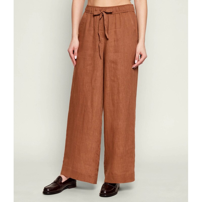 Marella SPORT Lněné kalhoty MLSUOMO | Relaxed fit