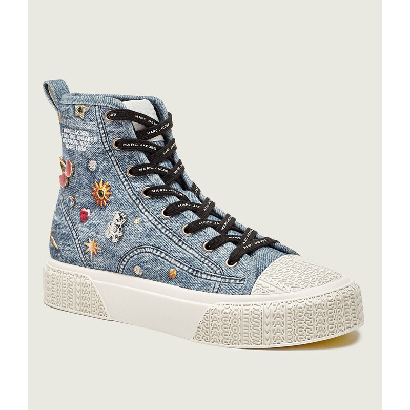 Marc Jacobs Džínové tenisky THE HIGH top