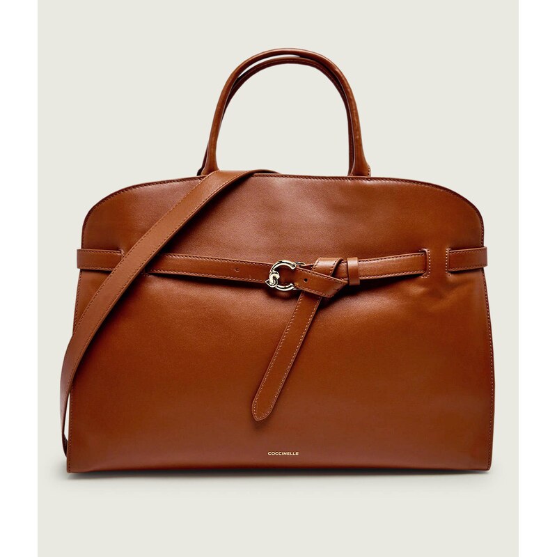 Coccinelle Kožená kabelka shopper Coccinelle Sabine