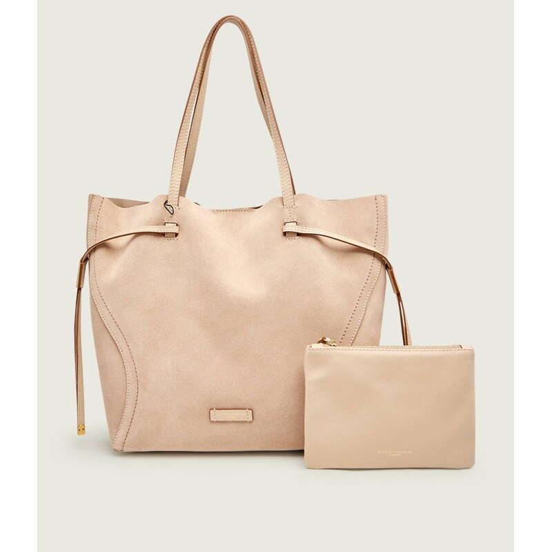 GIANNI CHIARINI Kabelka shopper + váček VIOLETTE | semiš 111034493