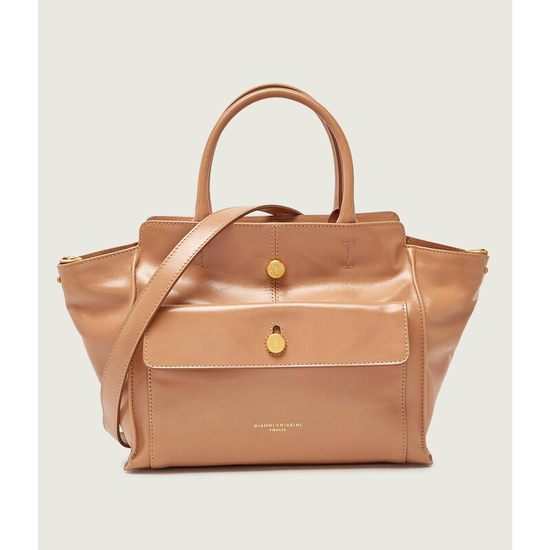 GIANNI CHIARINI Kožená kabelka shopper CHER 111022375