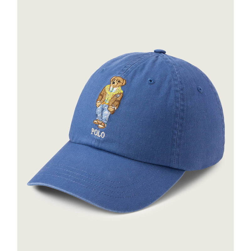 POLO RALPH LAUREN Kšiltovka s přídavkem kůže