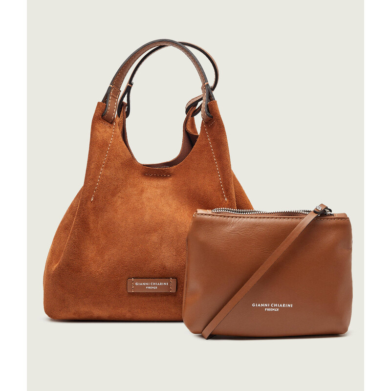 GIANNI CHIARINI Kabelka na rameno + váček DUA | semiš 110801409