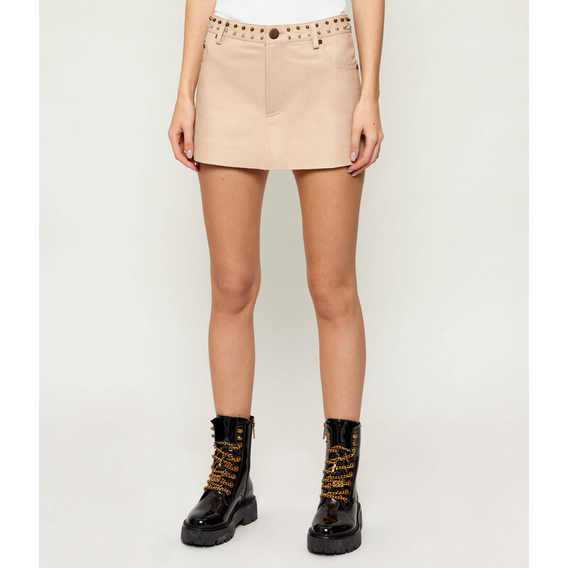 One Teaspoon Kožená sukně SLOANE | low waist 110801494