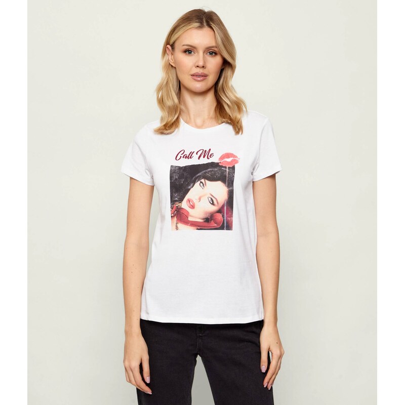 GUESS Tričko CALL ME EASY | Slim Fit