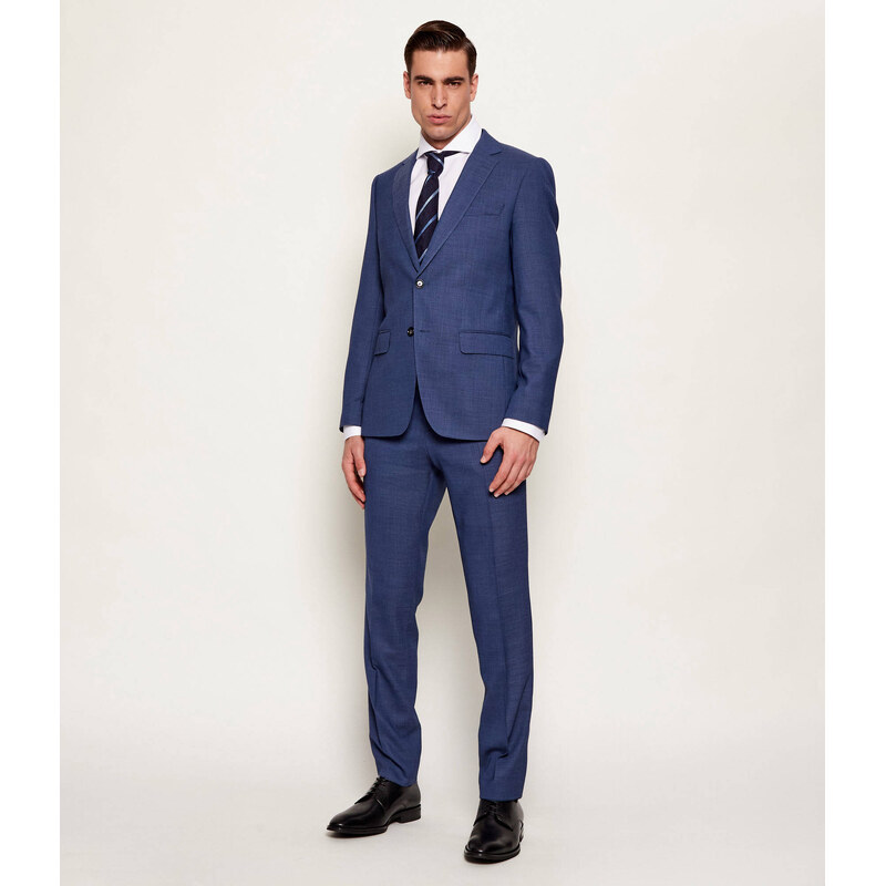 BOSS BLACK Oblek H-Huge-2Pcs-253 | Slim Fit | s příměsí vlny