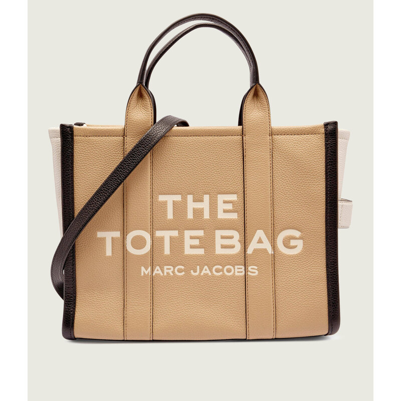 Marc Jacobs Kožená kabelka shopper The Colorblock Medium Tote Bag 107648228
