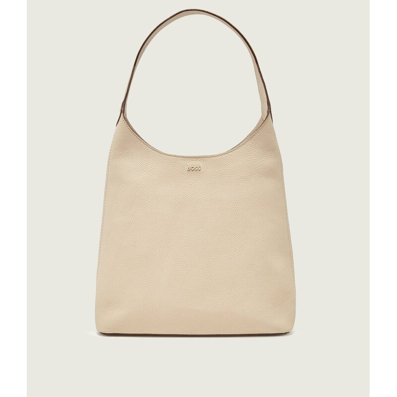 BOSS BLACK Kožené hobo kabelka Lenah New