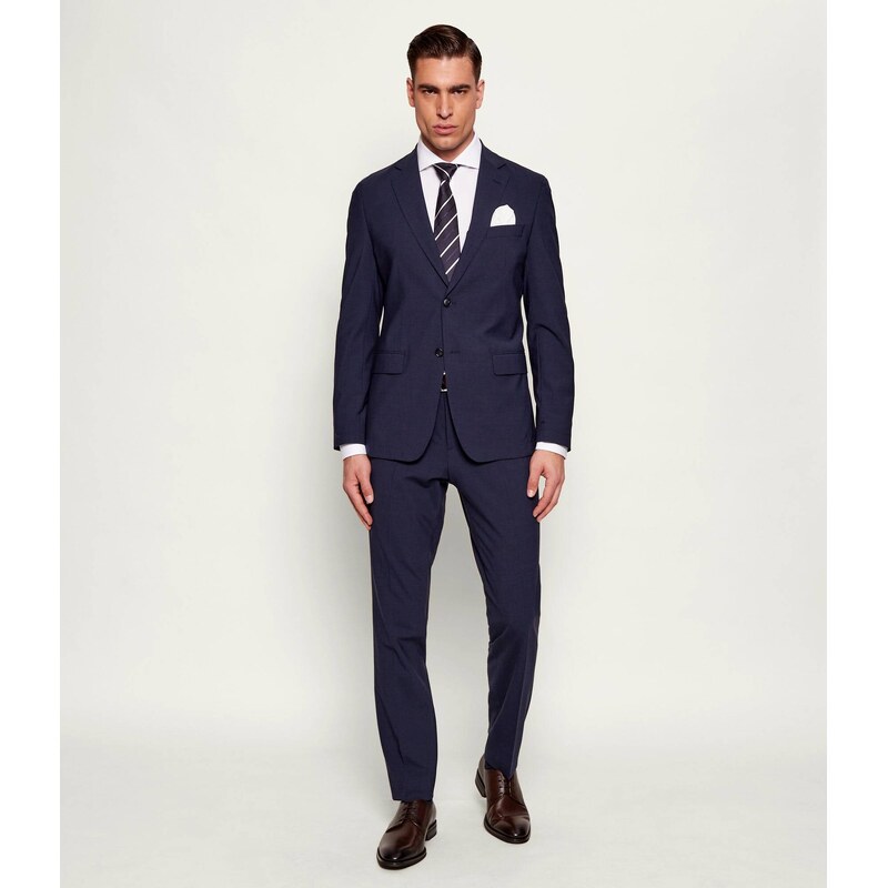 BOSS BLACK Oblek P-Huge-2Pcs-WG-253 | Slim Fit | s příměsí vlny