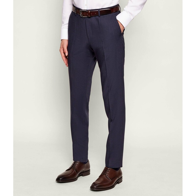 BOSS BLACK Kalhoty H-Genius-253 | Slim Fit | s příměsí vlny