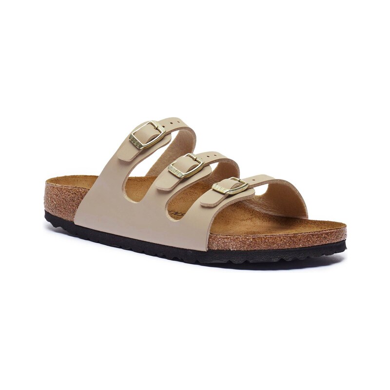 Birkenstock Pantofle Florida BF | narrow fit s přídavkem kůže