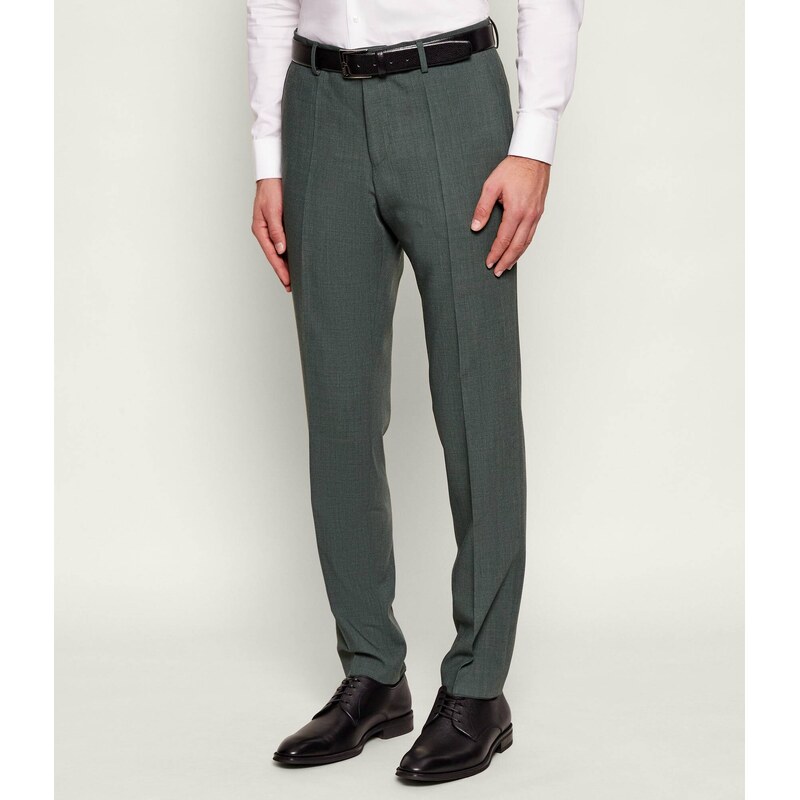 BOSS BLACK Kalhoty H-Genius-253 | Slim Fit | s příměsí vlny