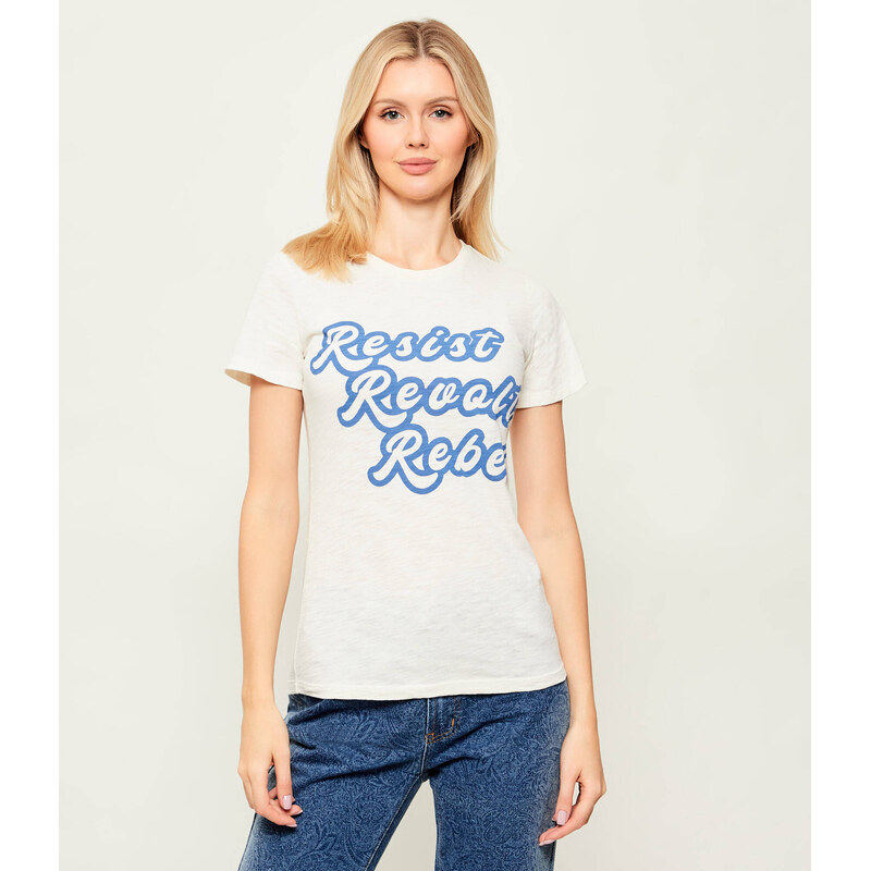 One Teaspoon Tričko RESIST REVOLT REBEL | Relaxed fit 110557652