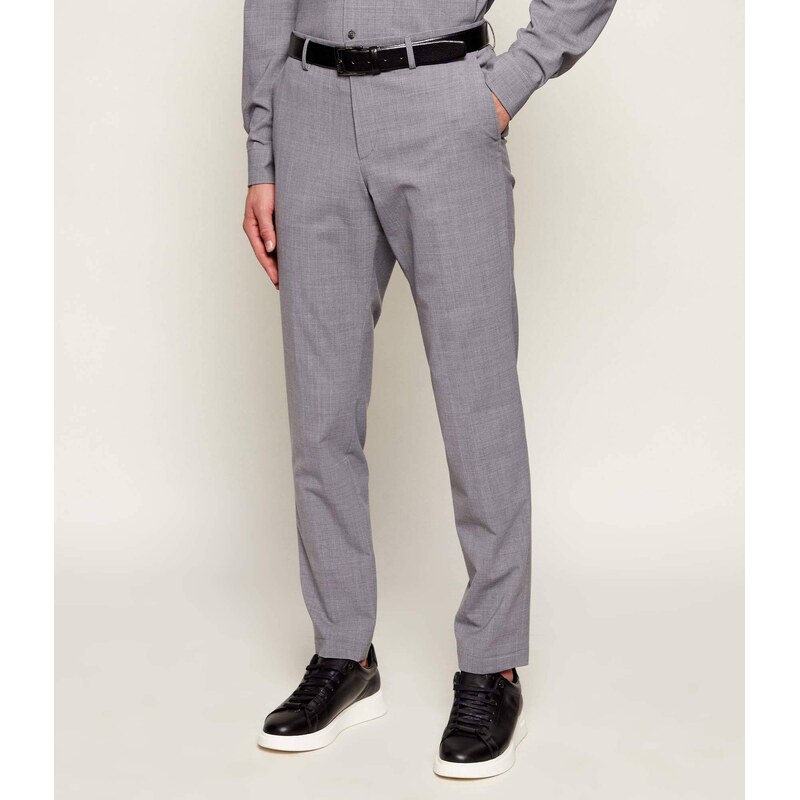 BOSS BLACK Vlněné kalhoty P-Genius-CW-WG-261 | Slim Fit