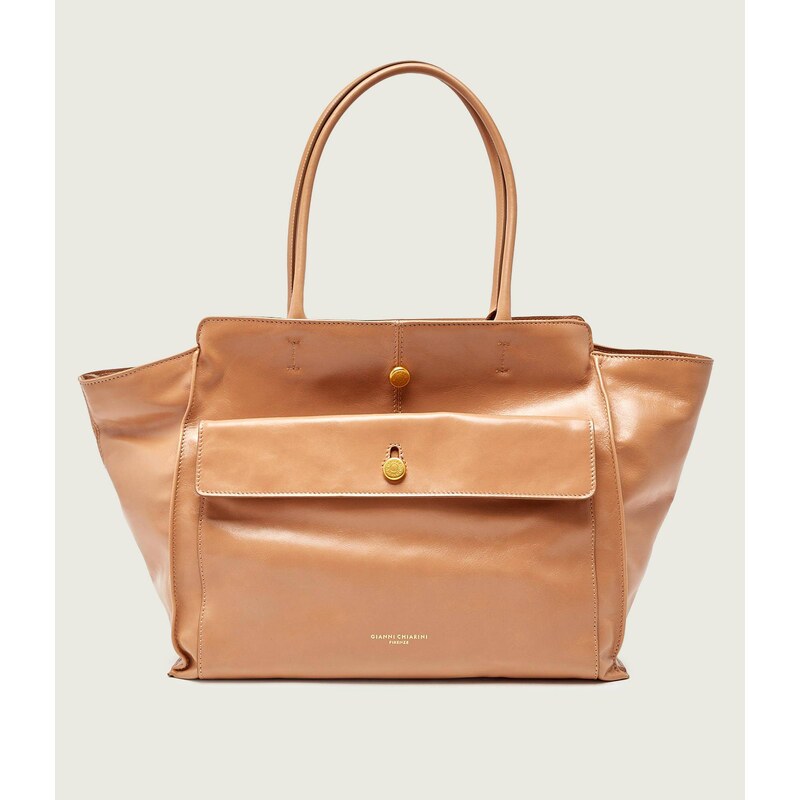 GIANNI CHIARINI Kožená kabelka shopper CHER