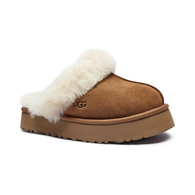 UGG Ohřívá domácí obuv DISQUETTE | semiš | shearling 102278415