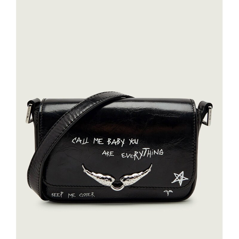 Zadig&Voltaire Kožená crossbody kabelka LE ZAZI VINTAGE