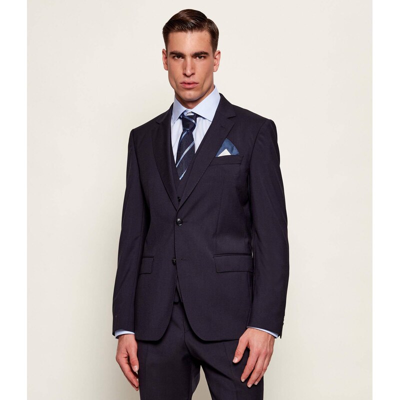 BOSS BLACK Vlněná sako H-Huge-S-MM-251 | Slim Fit