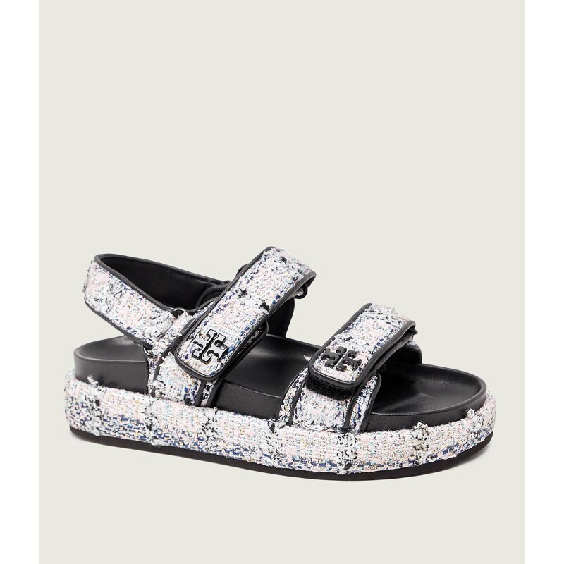 TORY BURCH Sandály KIRA s přídavkem kůže