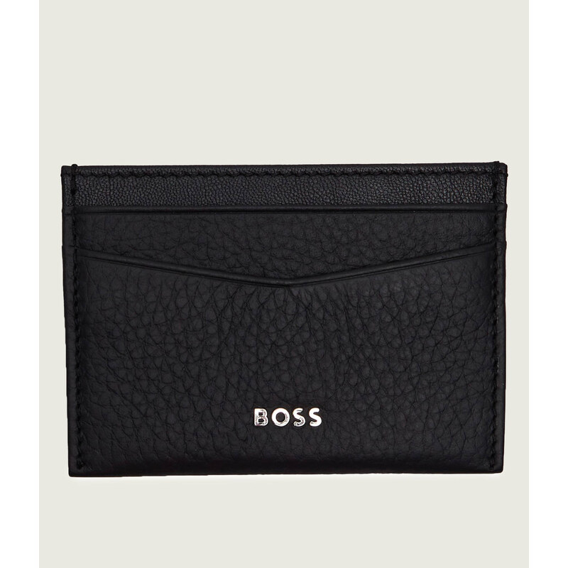BOSS BLACK Kožené pouzdro na karty New Crosstown_Cardc.