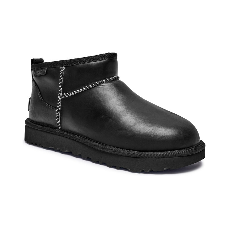 UGG Kožené sněhule Classic Ultra Mini | s příměsí vlny 103523301