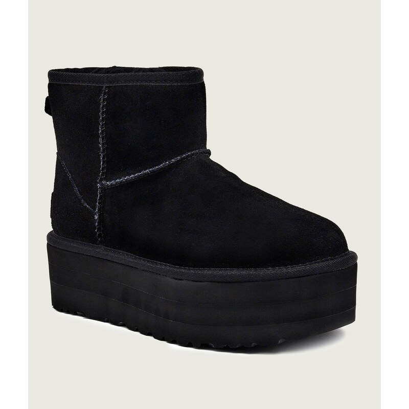 UGG Sněhule Classic Mini Platform | vlna | semiš