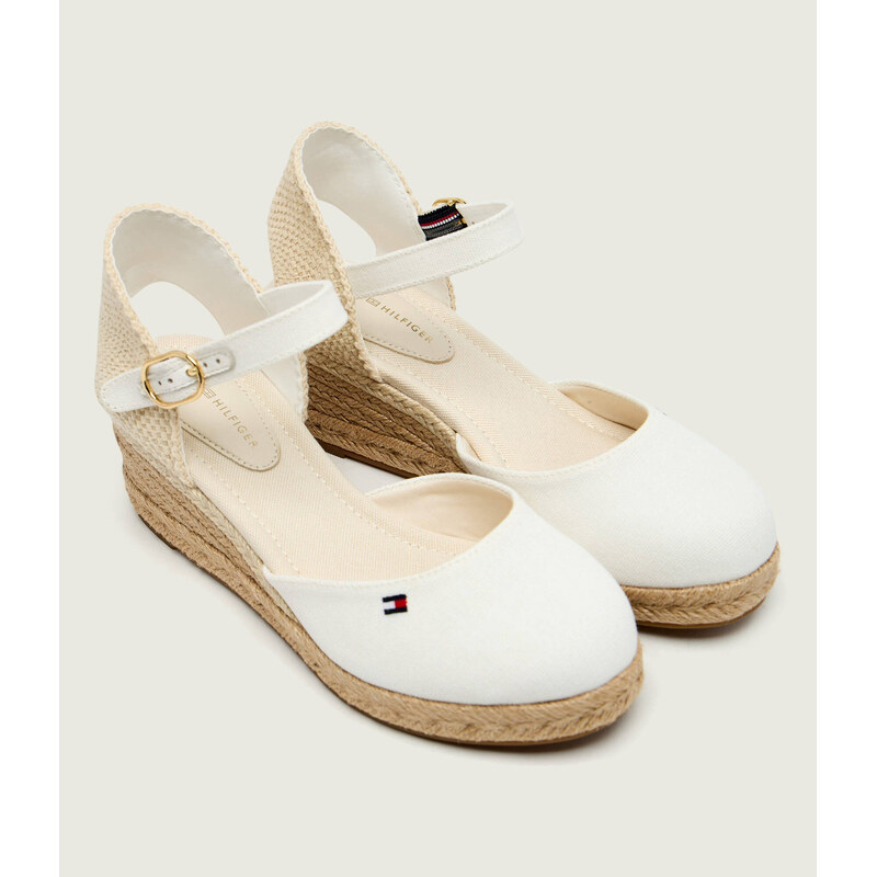Tommy Hilfiger Boty na klínku s přídavkem kůže