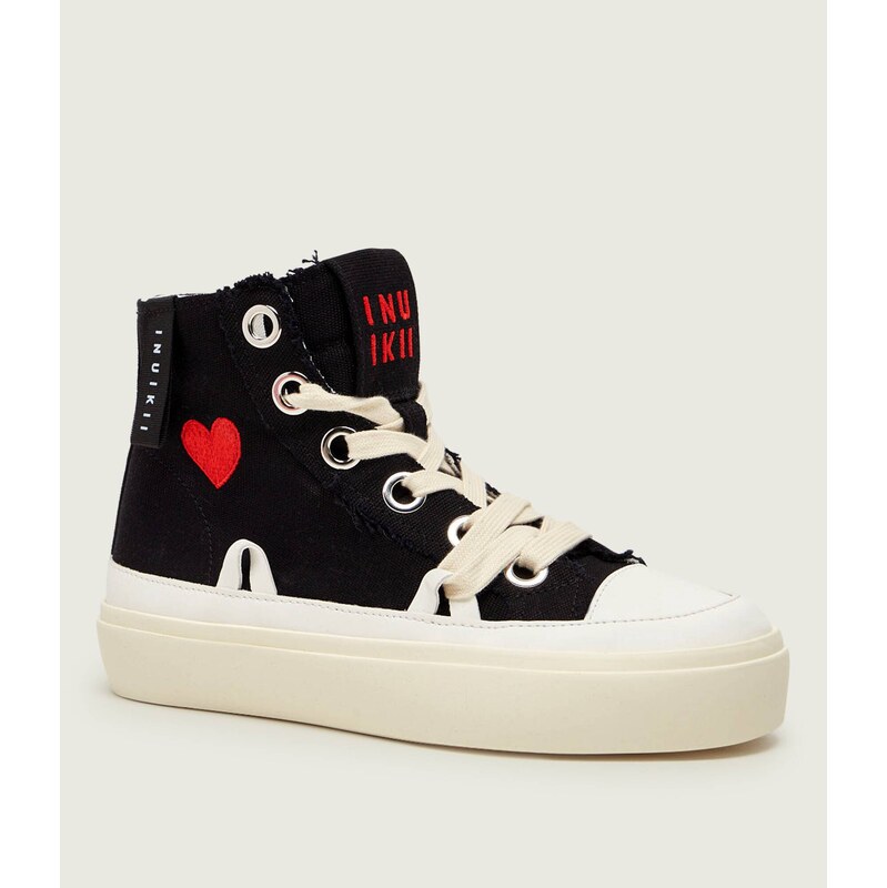 INUIKII Tenisky MATILDA HIGH top DISTRESSED 113525599