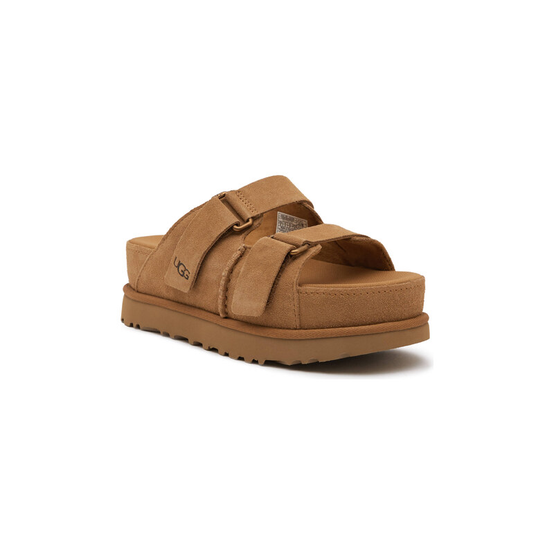 UGG Pantofle GOLDENSTAR HI SLIDE | semiš 90851966