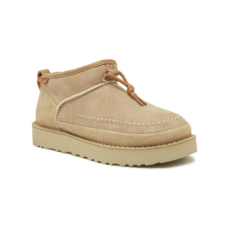 UGG Sněhule W ULTRA MINI CRAFTED REGENERATE | vlna | semiš 89151353