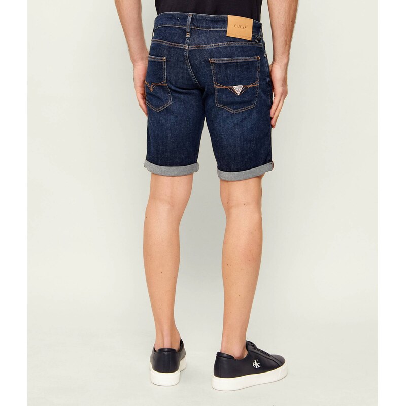GUESS Džínové šortky Sonny | regular fit přidáním lnu