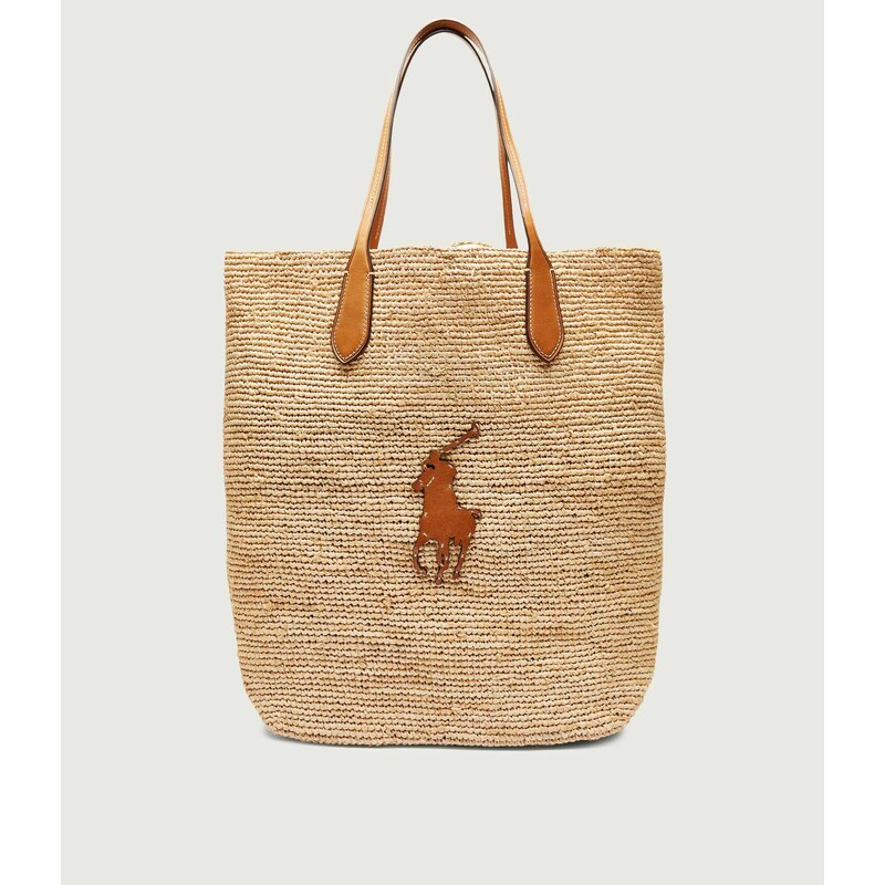 POLO RALPH LAUREN Kabelka shopper s přídavkem kůže 113096906