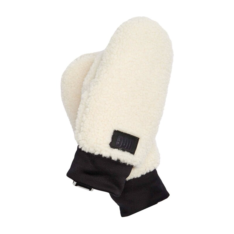 UGG Rukavice fluff s přídavkem kůže 103215781