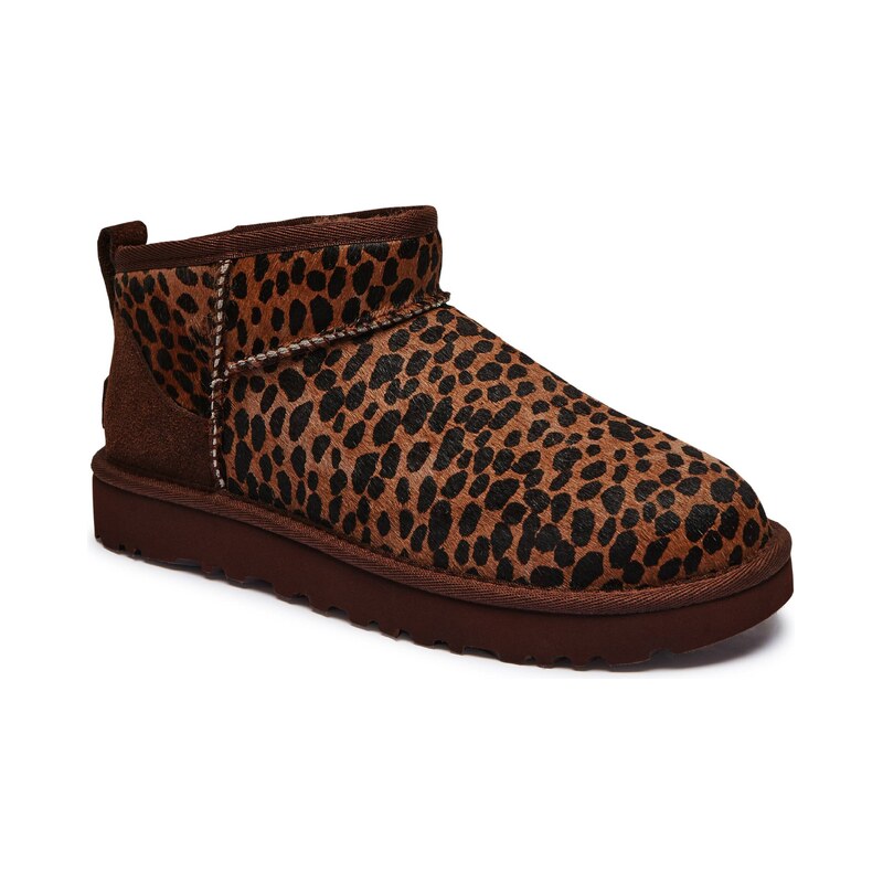 UGG Kožené sněhule CLASSIC ULTRA MINI CASPIAN | s příměsí vlny 108146263