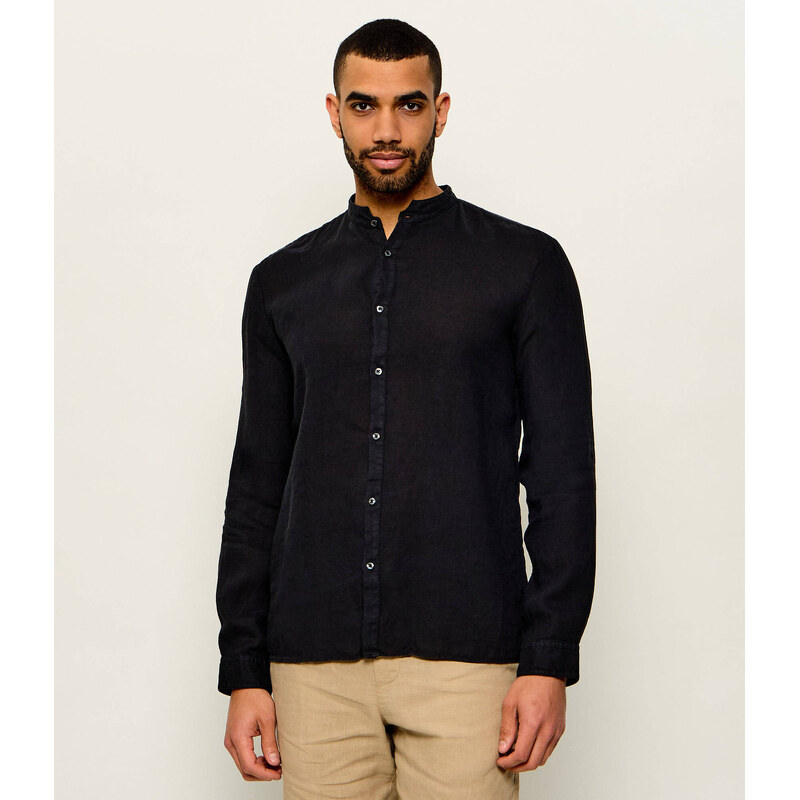 HUGO Lněná košile Elvory | Slim Fit