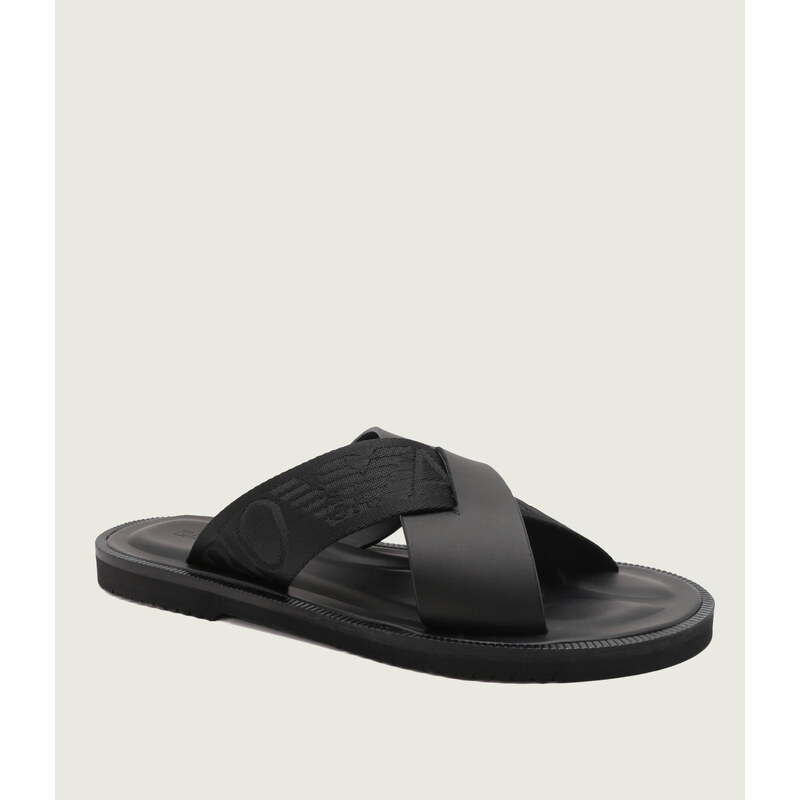 Emporio Armani Kožené pantofle