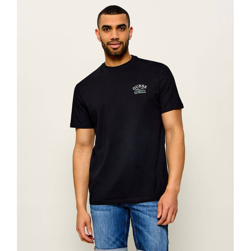 GUESS Tričko LEMON CIRCLE | regular fit
